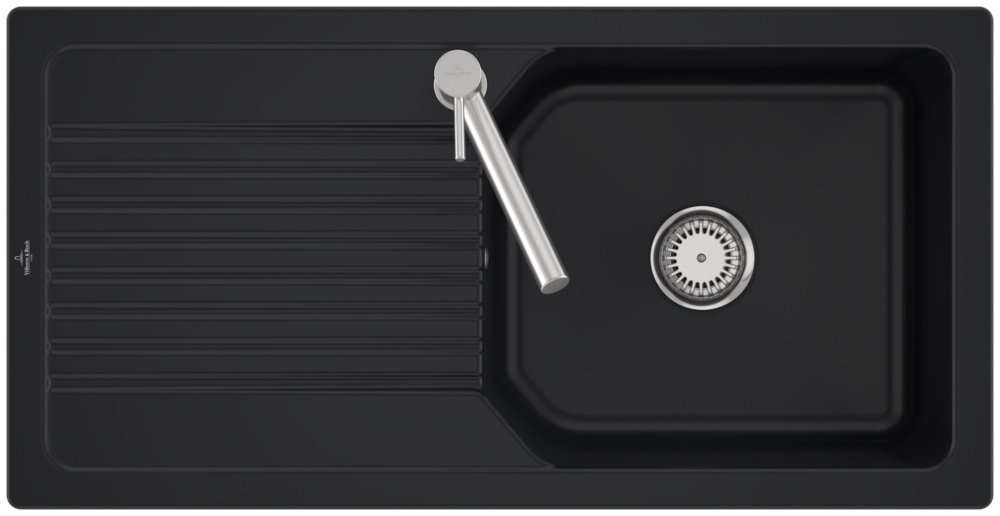 Villeroy & Boch Linara lavello in ceramica 100x51 cm nero 338601R7