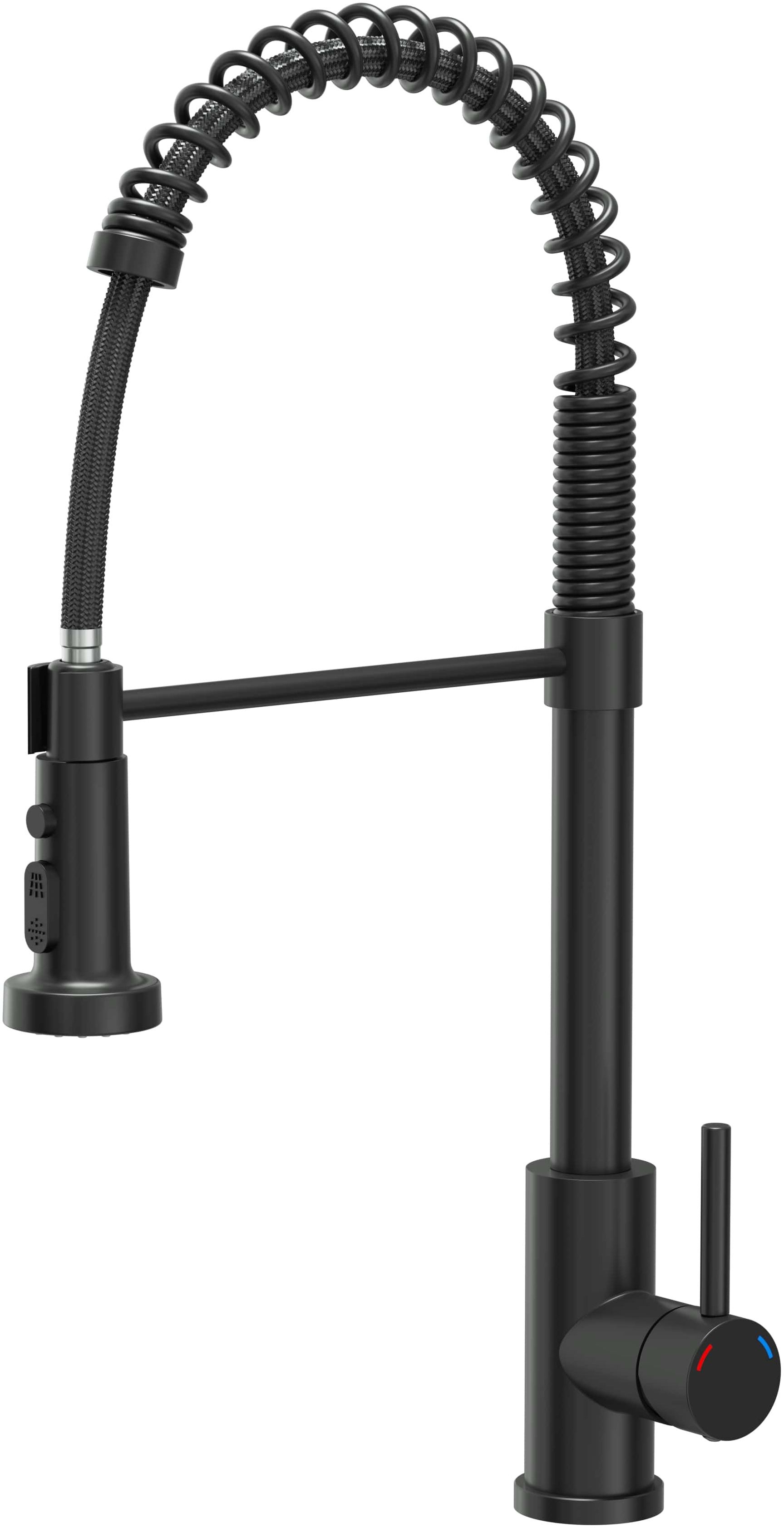 Quadron Alice rubinetto da cucina verticale nero 52138BLM