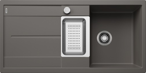 Blanco Metra 6 S lavello in granito 100x50 cm grigio/grafite/inox 527299