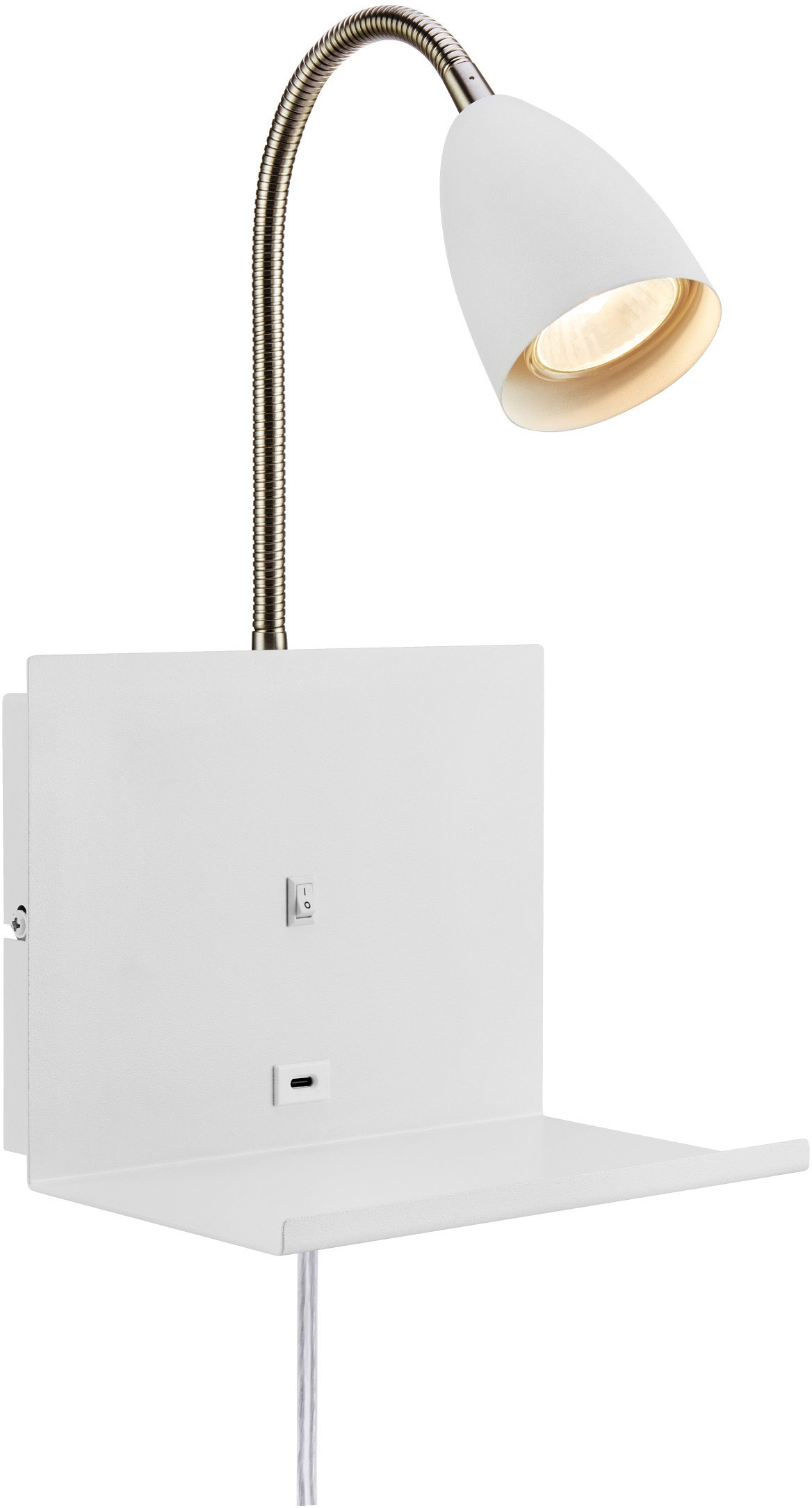 Markslöjd Cuarto lampada da parete 1x7 W bianco 108856