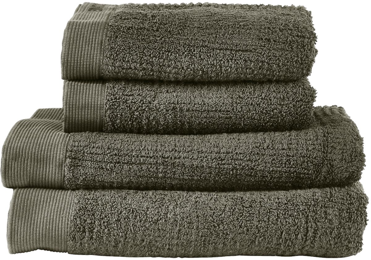 Zone Denmark Classic completo di asciugamani 140x70 cm cotone verde 28639