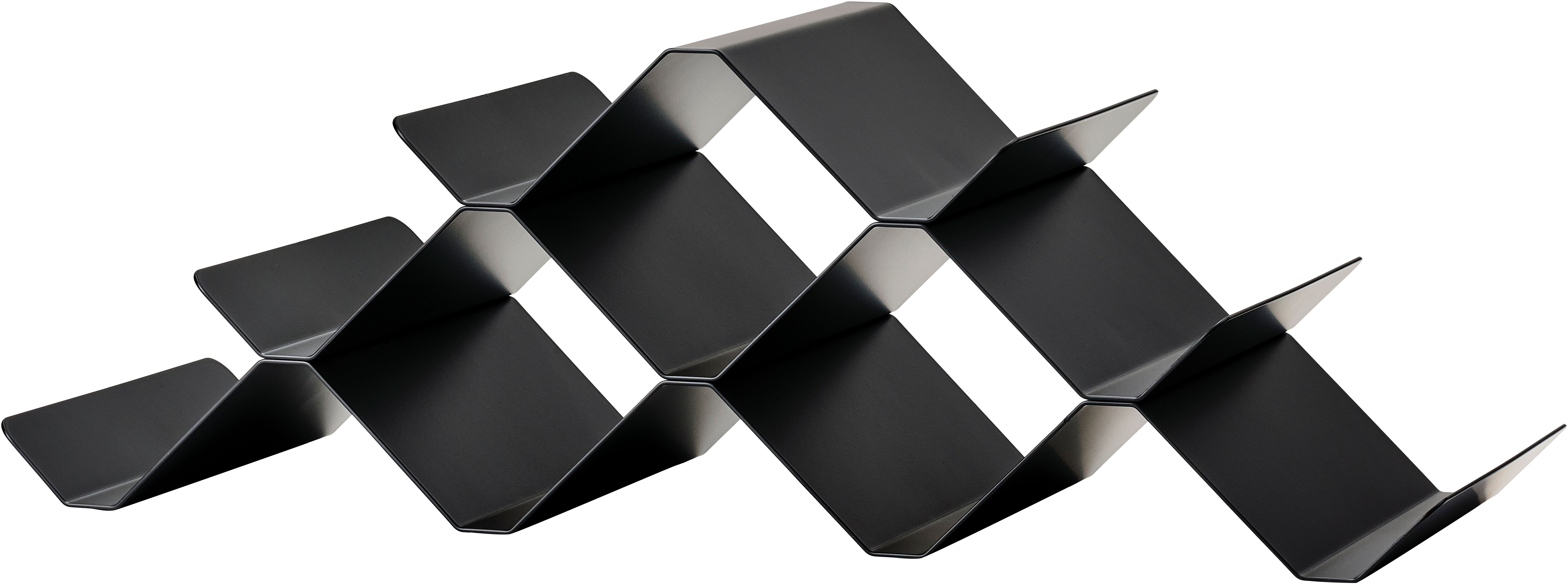 Zone Denmark Rocks scaffale portabottiglie 51.3x20x17 cm nero 26657