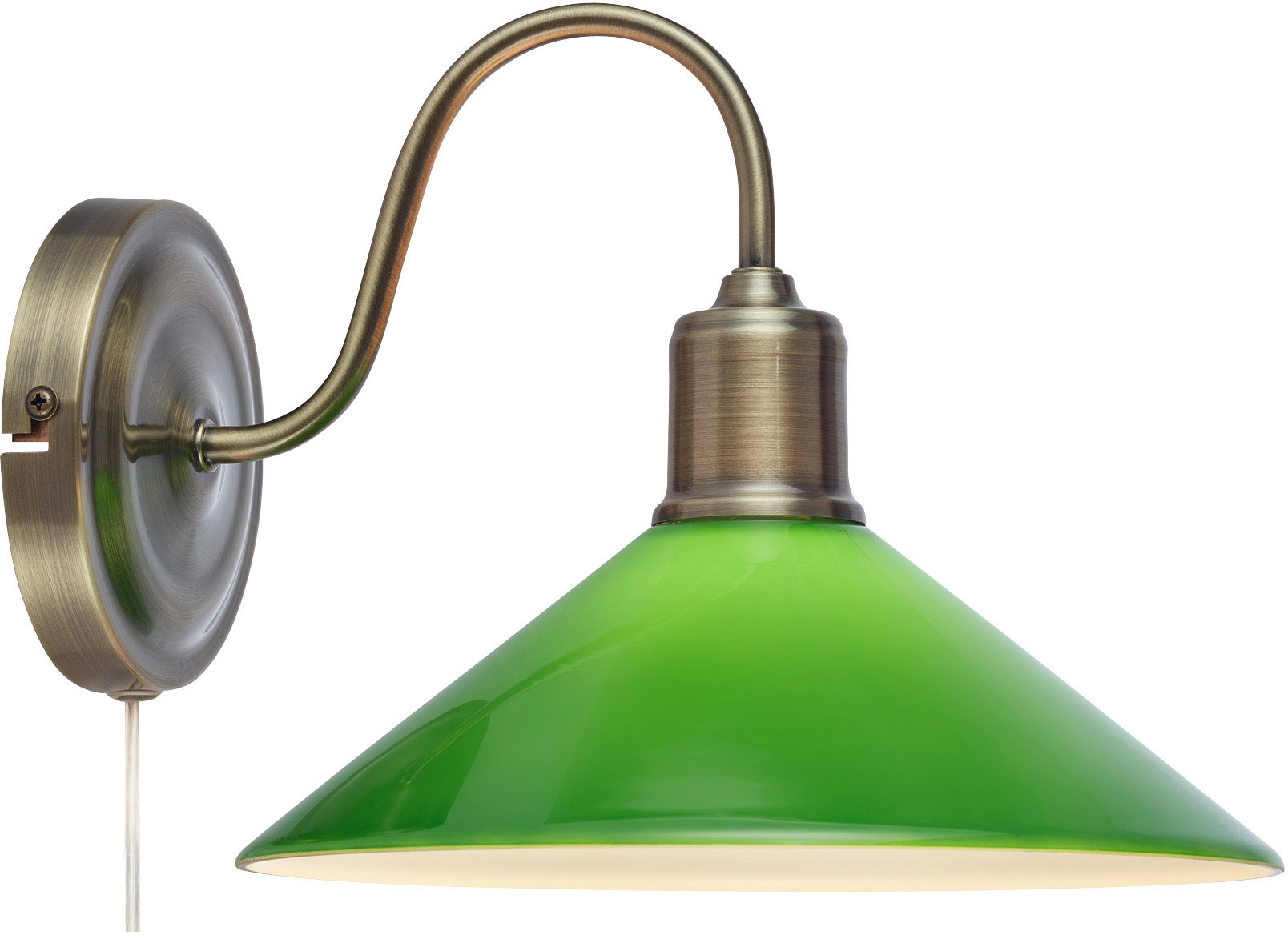 Markslöjd Vela lampada da parete 1x40 W ottone-verde 108866