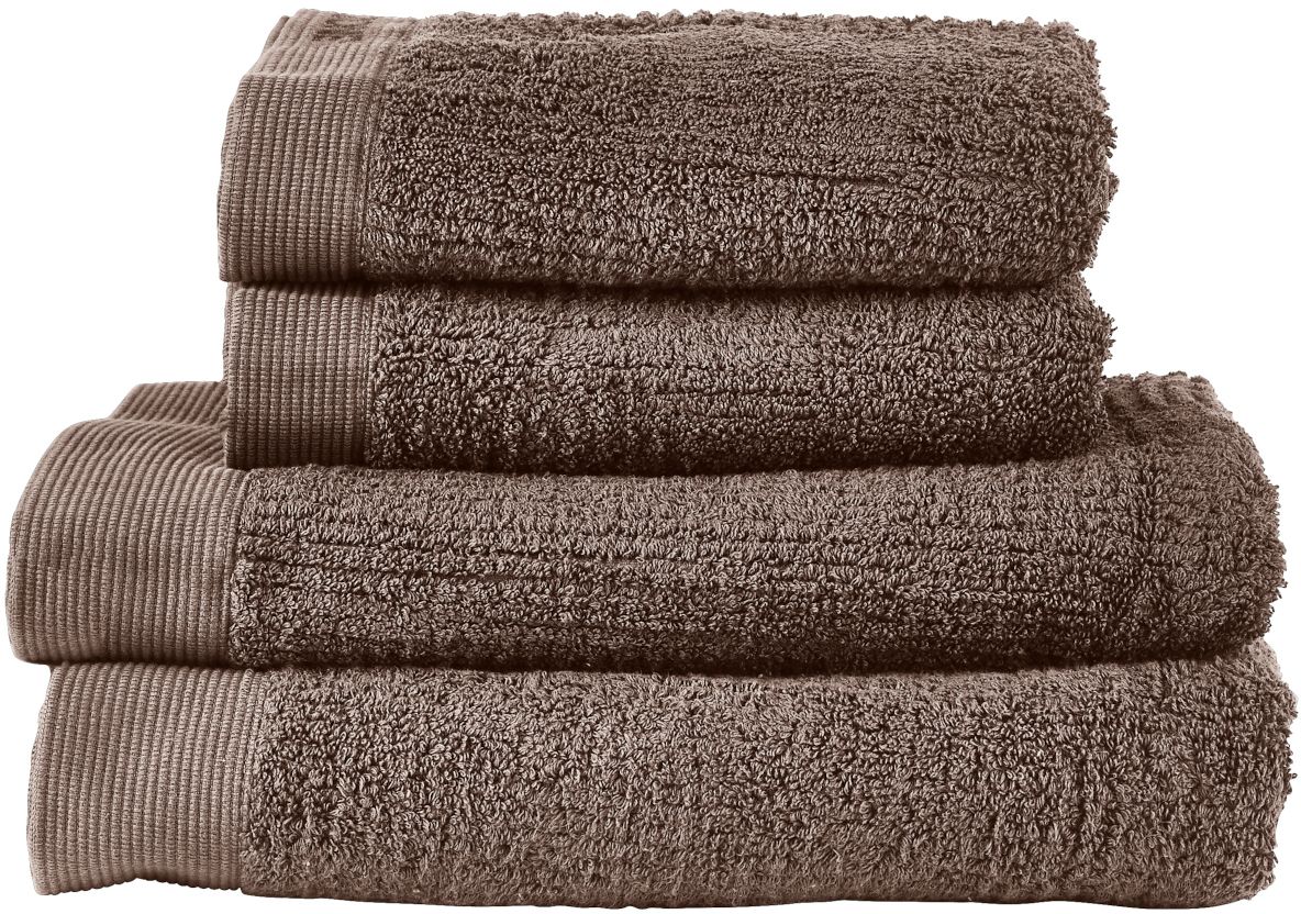 Zone Denmark Classic completo di asciugamani 140x70 cm cotone marrone 28640