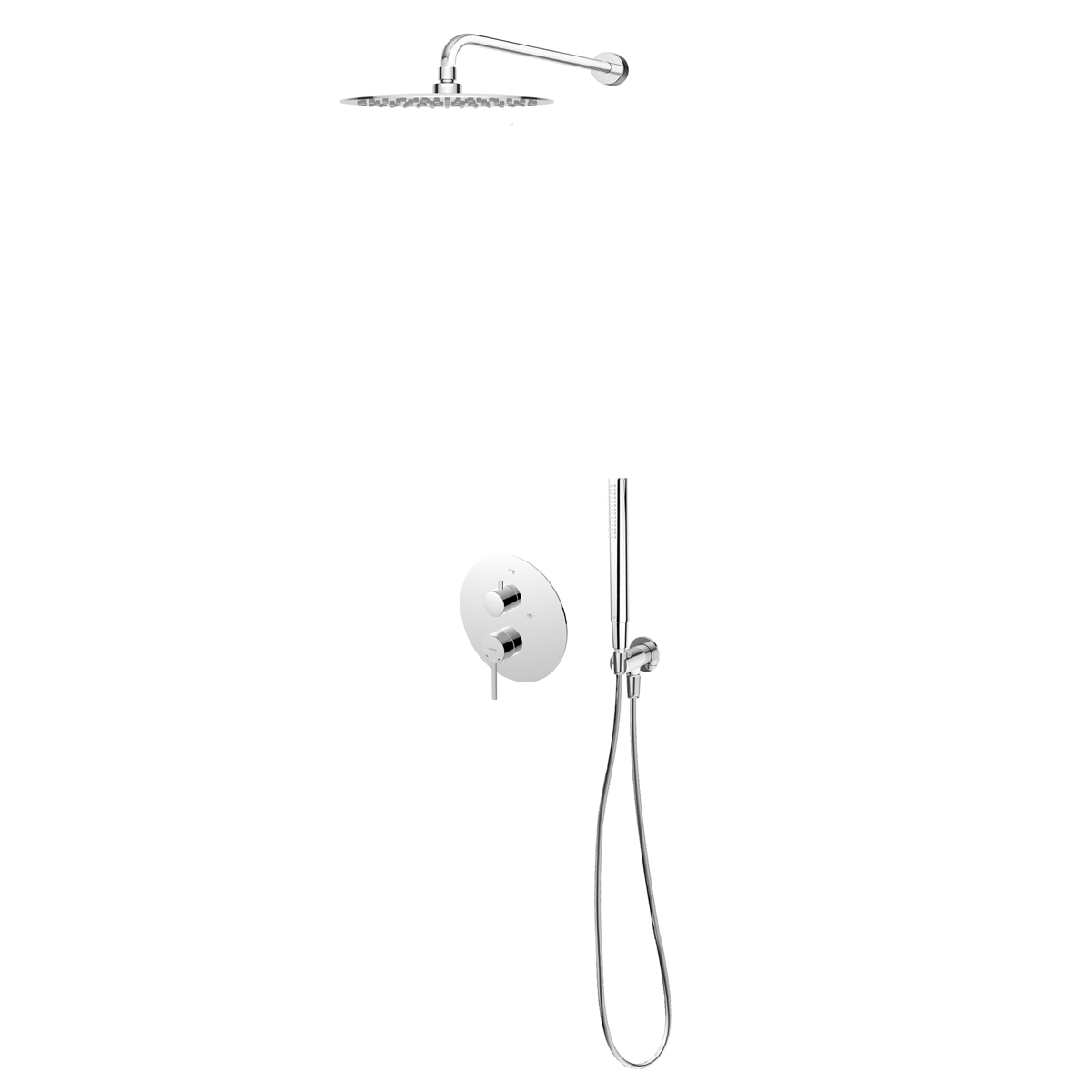 Set rubinetto per vasca e doccia Oltens Rann 34111100, soffione doccia Oltens Vindel 37000100, 39400100, 37102100, 39304100, 37200100