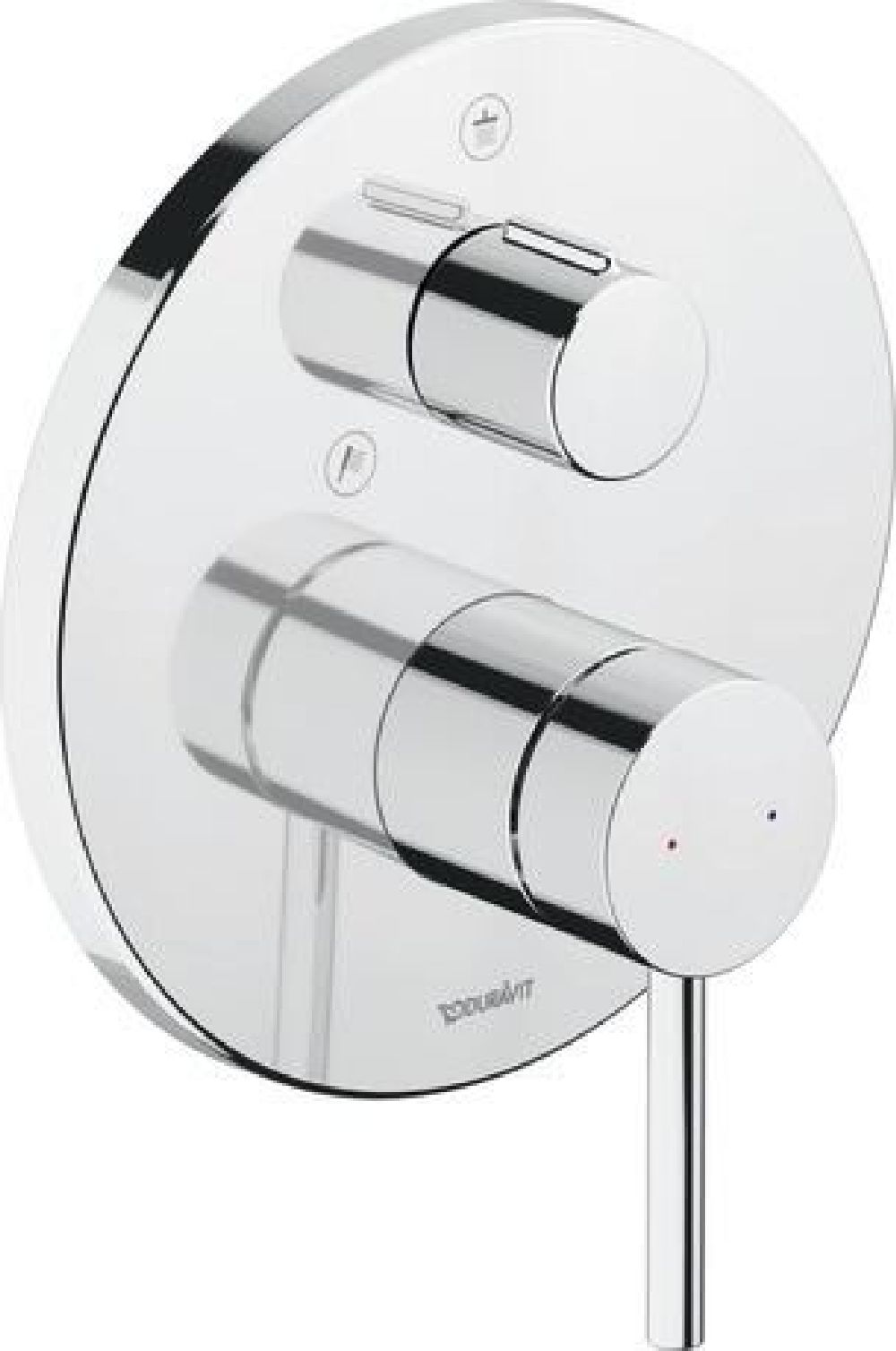 Duravit Circle rubinetto per vasca e doccia da incasso cromo CE4210012010
