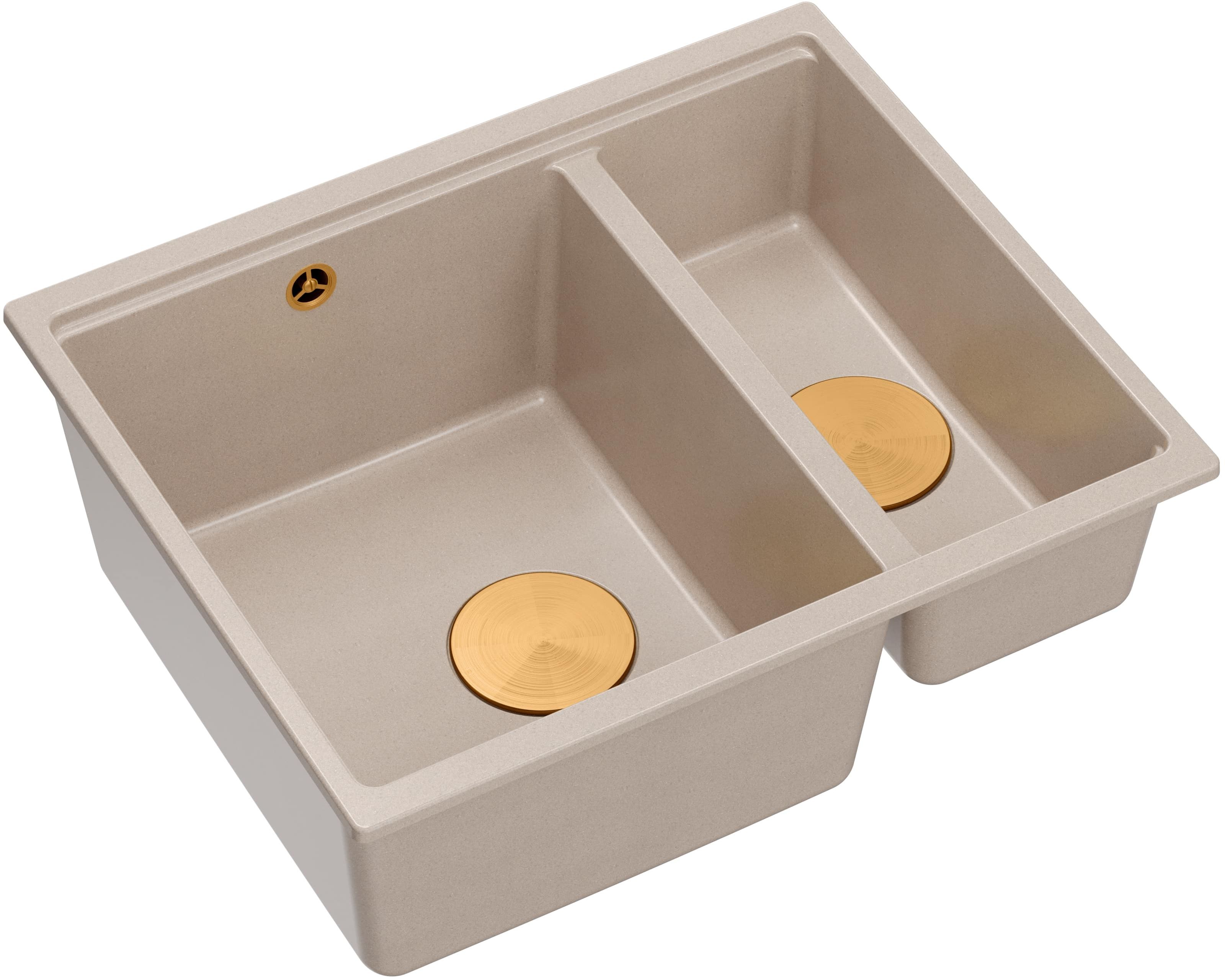 Quadron Logan lavello graniteq 55x46 cm beige HCQL5646U2-C1_U
