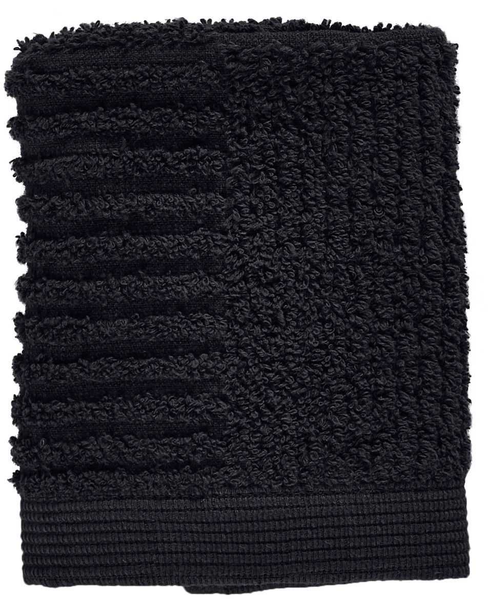 Zone Denmark Classic asciugamani 30x30 cm cotone nero 330492