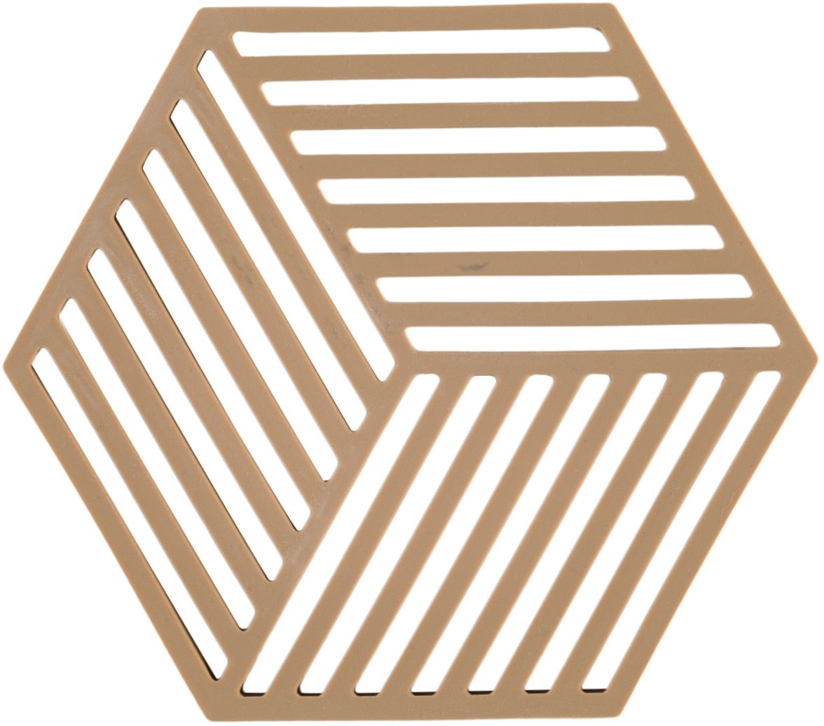 Zone Denmark Hexagon appoggiautensili da cucina 16x14x cm marrone 24347