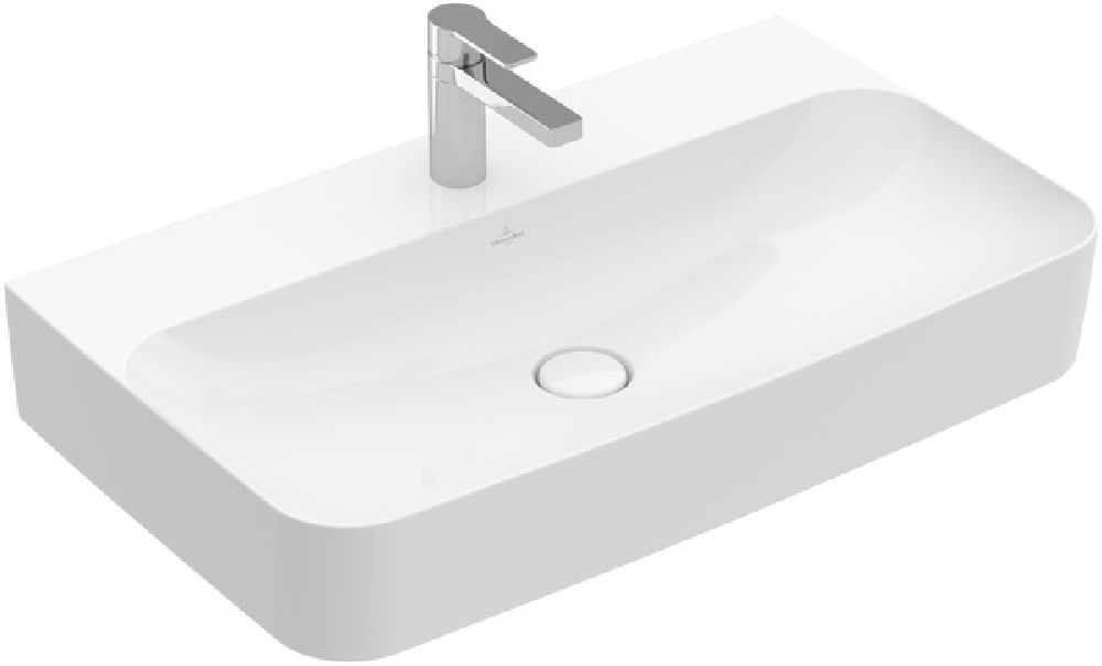 Villeroy & Boch Finion lavabo 80x47 cm rettangolare a parete bianco 416884R1