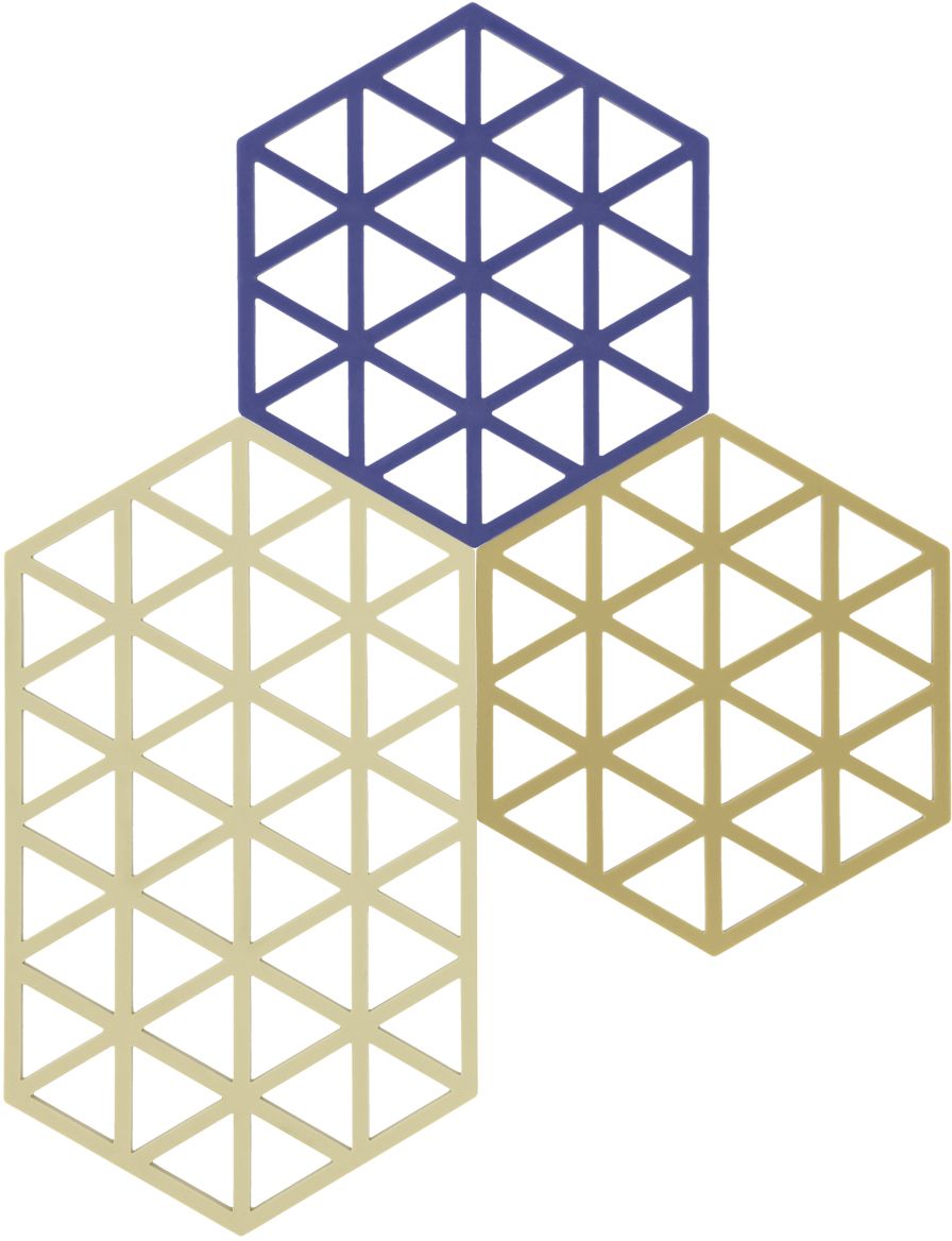 Zone Denmark Triangles appoggiautensili da cucina 24x14x cm mix di colori 32706