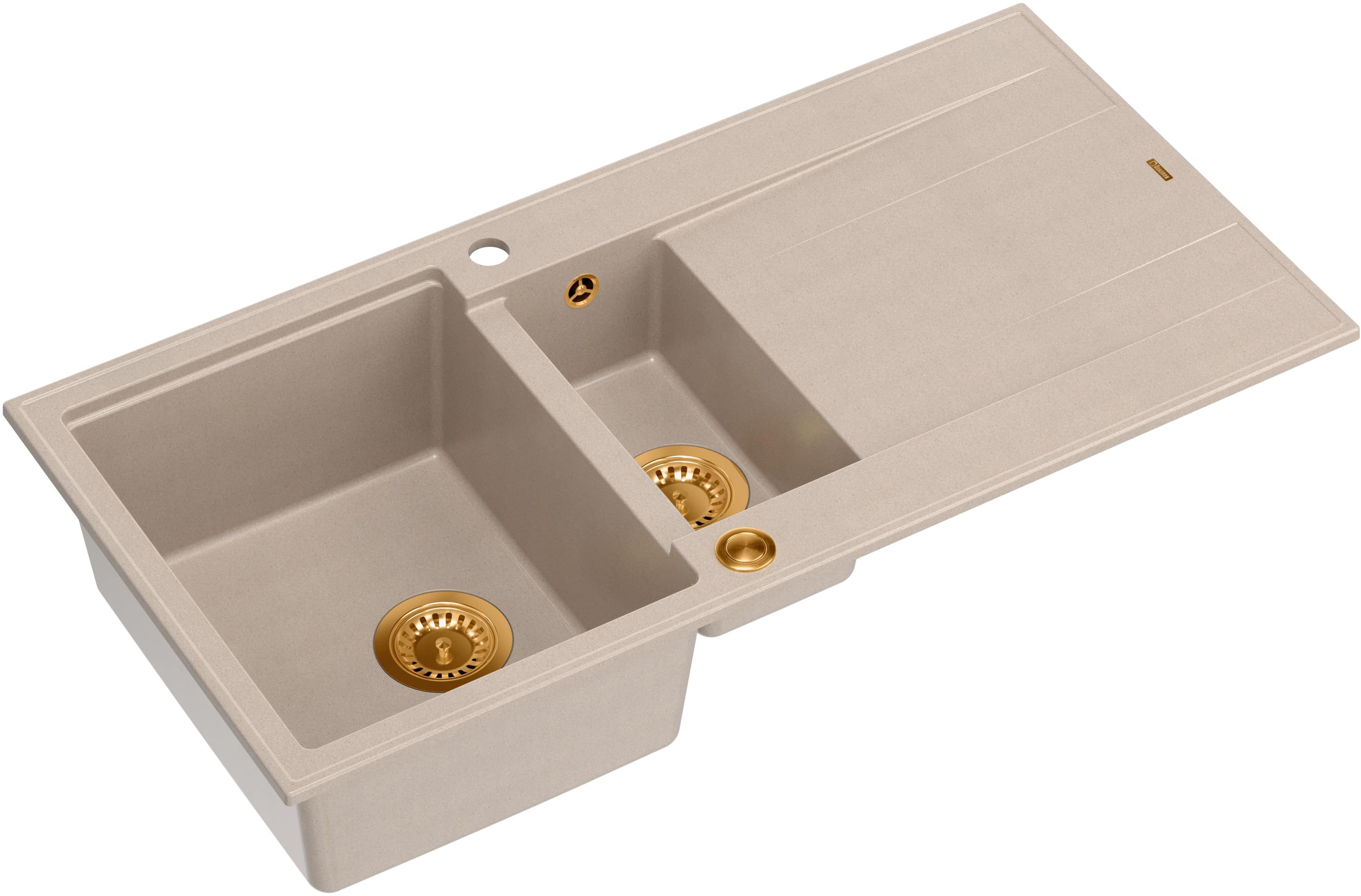 Quadron Evan lavello graniteq 100x50 cm beige HQE510050U2_PVDC1_P2O
