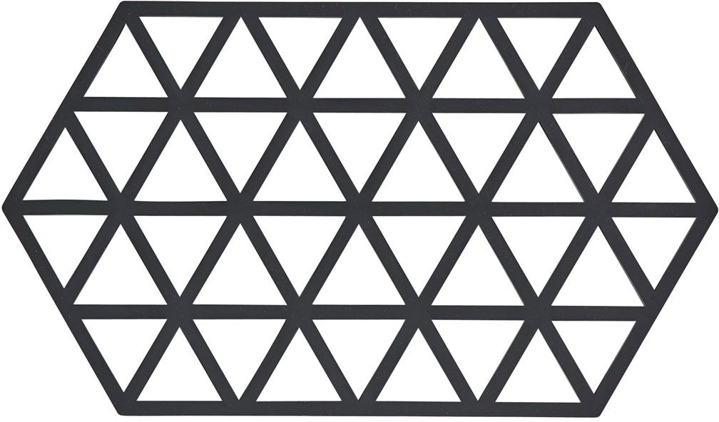 Zone Denmark Triangles appoggiautensili da cucina 38x24x1 cm nero 330311