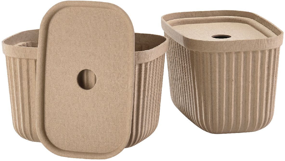 Zone Denmark Pulp contenitore da bagno marrone 31766