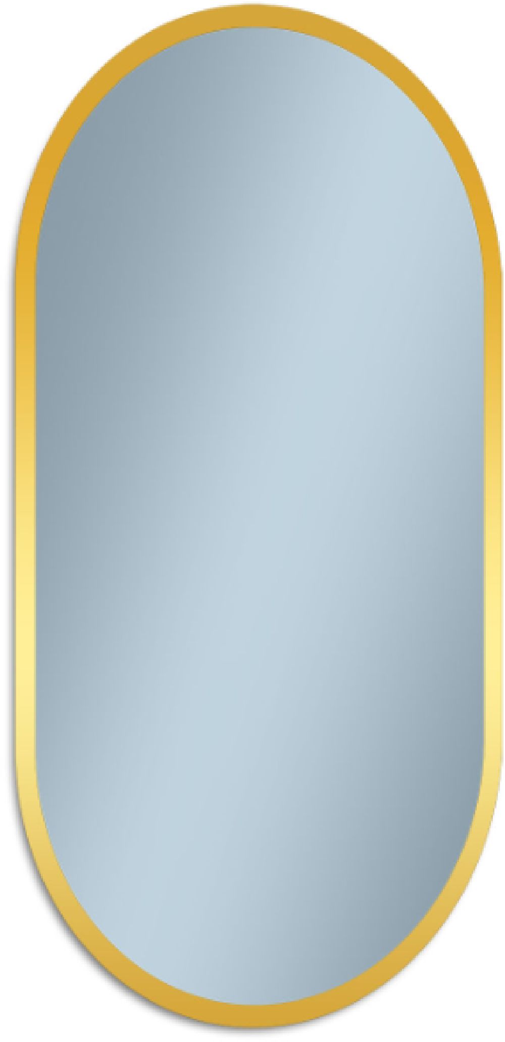 Venti Oslo specchio 50x90 cm ovale con illuminazione oro 5907722357007