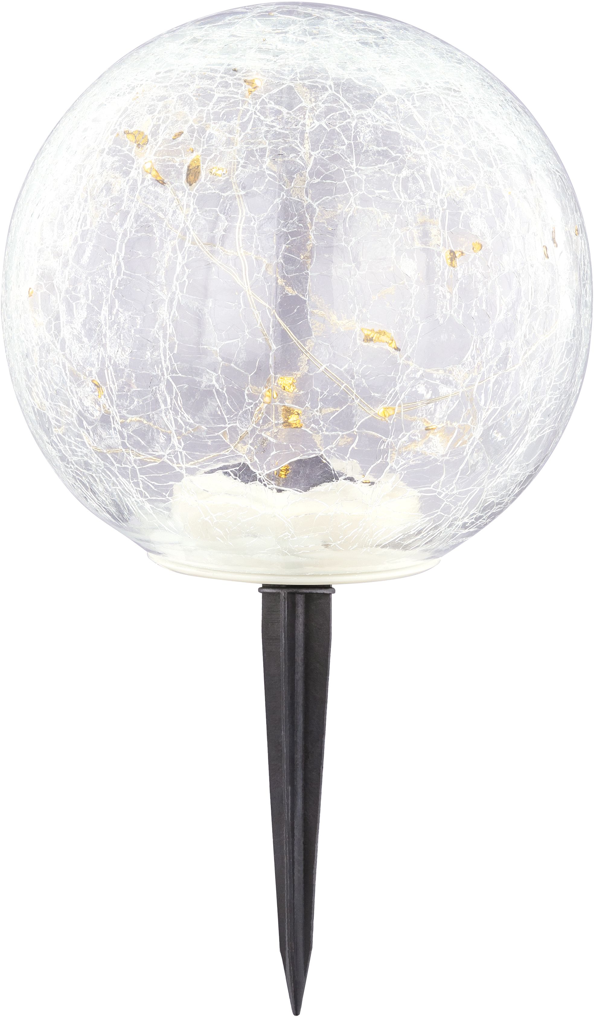 Globo Lighting Solar lampada da terra da giardino 1x0.06 W nero-trasparente 33288