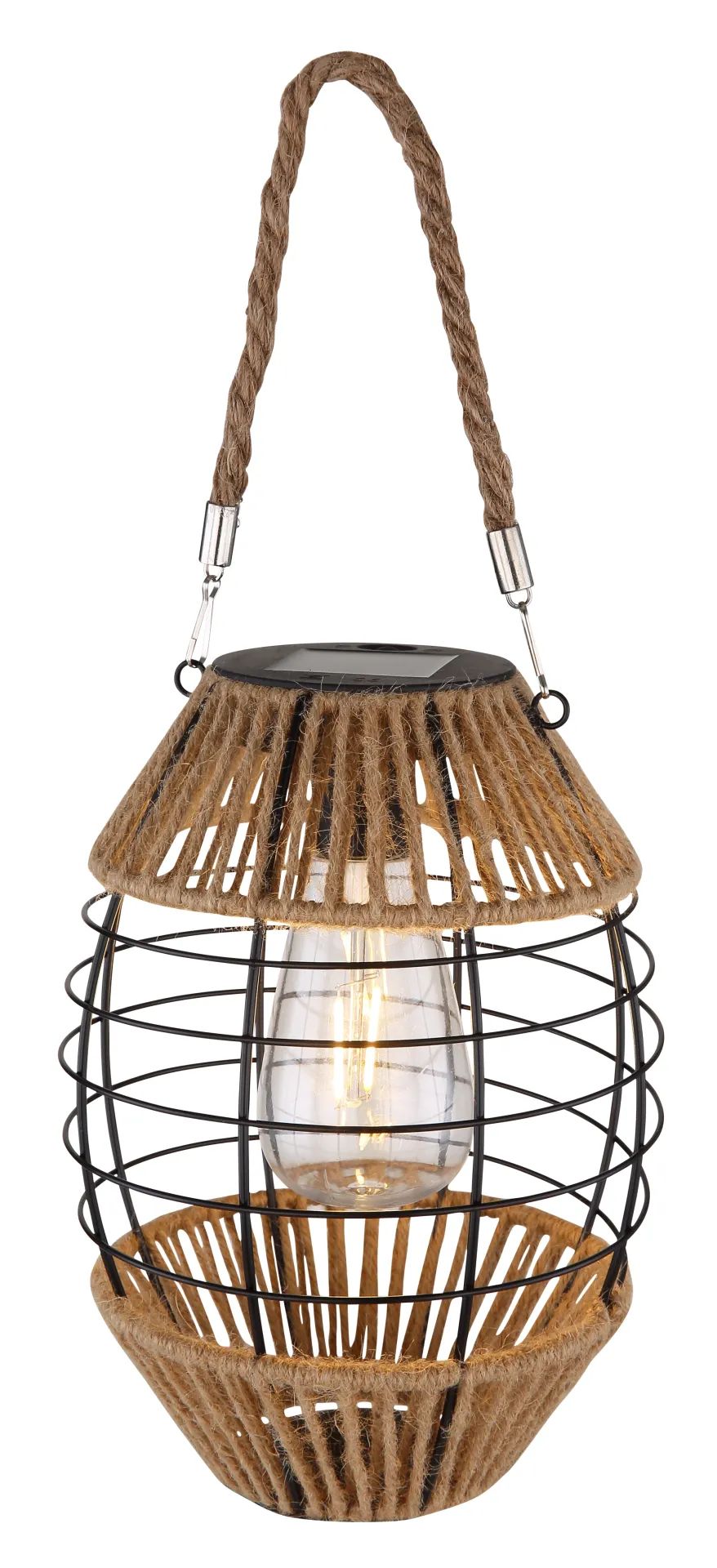 Globo Lighting Solar lampada solare da tavolo 1x2 W nero 36669