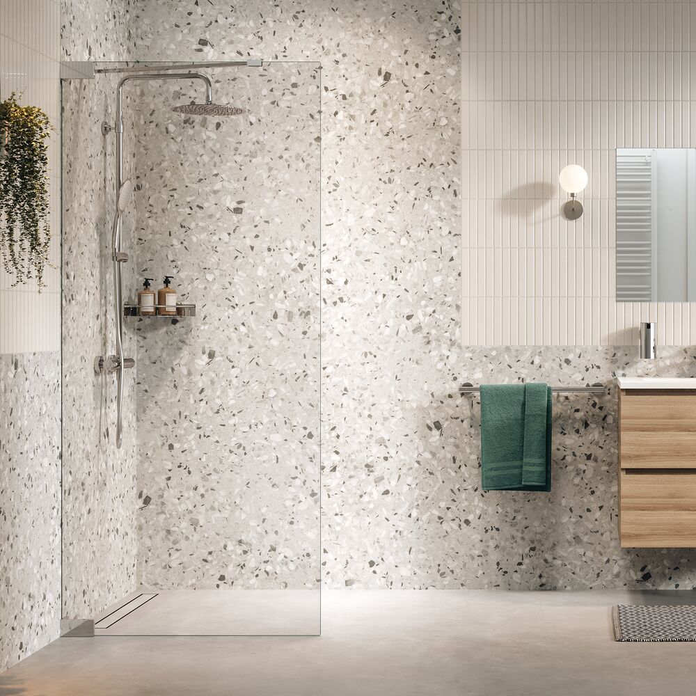 Sealskin Pure parete doccia walk-in 100 cm cromo lucida/vetro trasparente PU011006265100