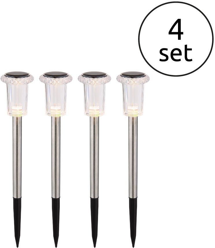 Globo Lighting Solar lampada da terra da giardino 1x0.06 W acciaio 33988-4