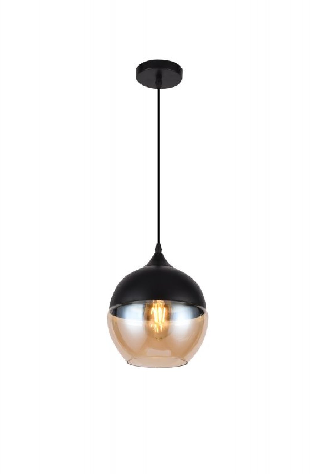 GTV Lender lampada sospesa 1x40 W nero OS-LEND-10-DEC