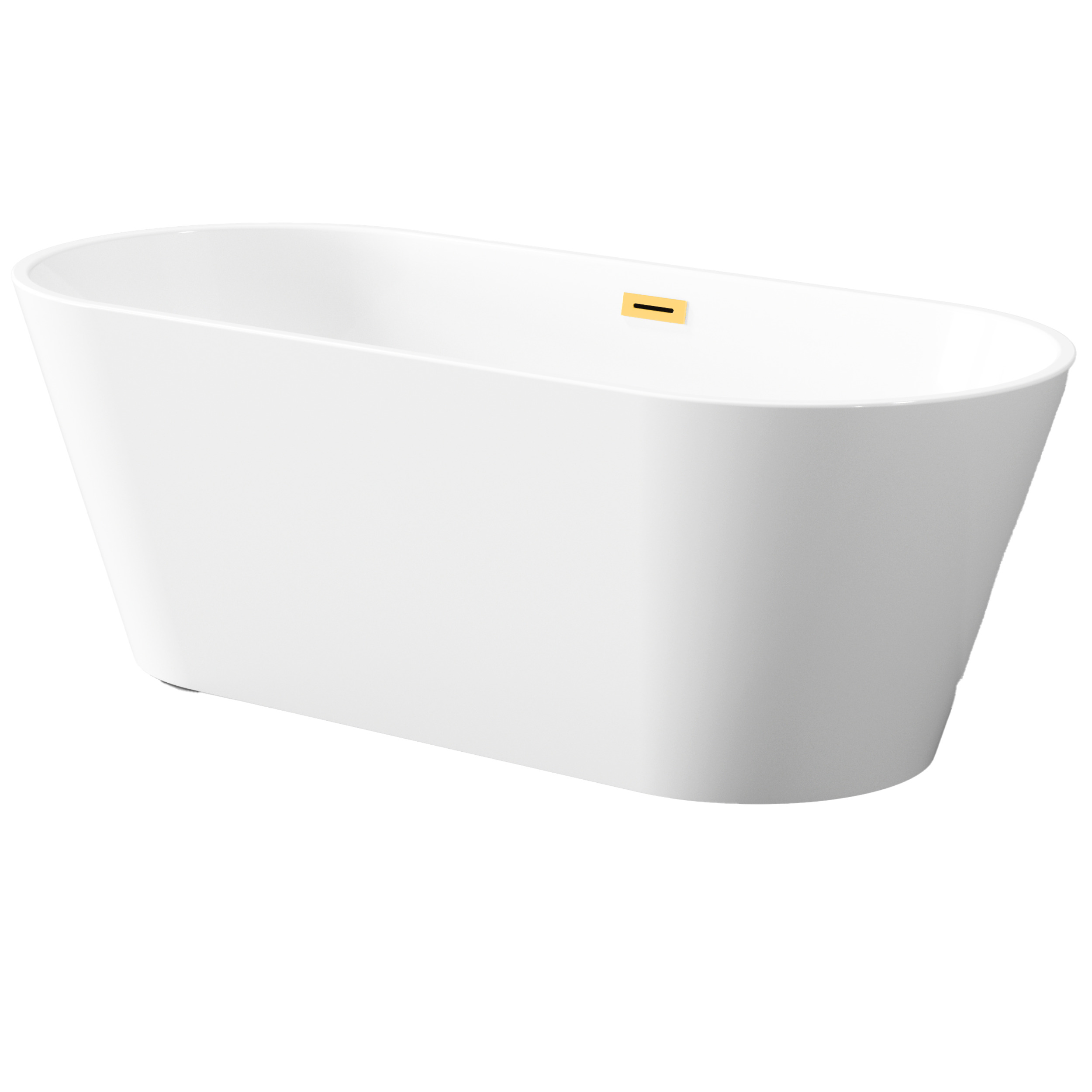 Invena Limnos vasca da bagno freestanding 170x75 cm ovale bianco AN-00-190