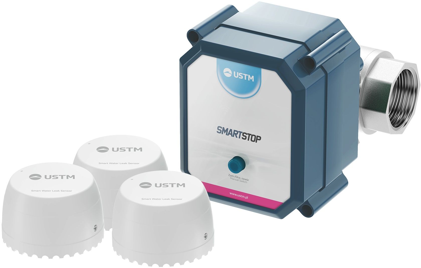 USTM rubinetto d'arresto a parete || ZAWRSMARTSTOP1