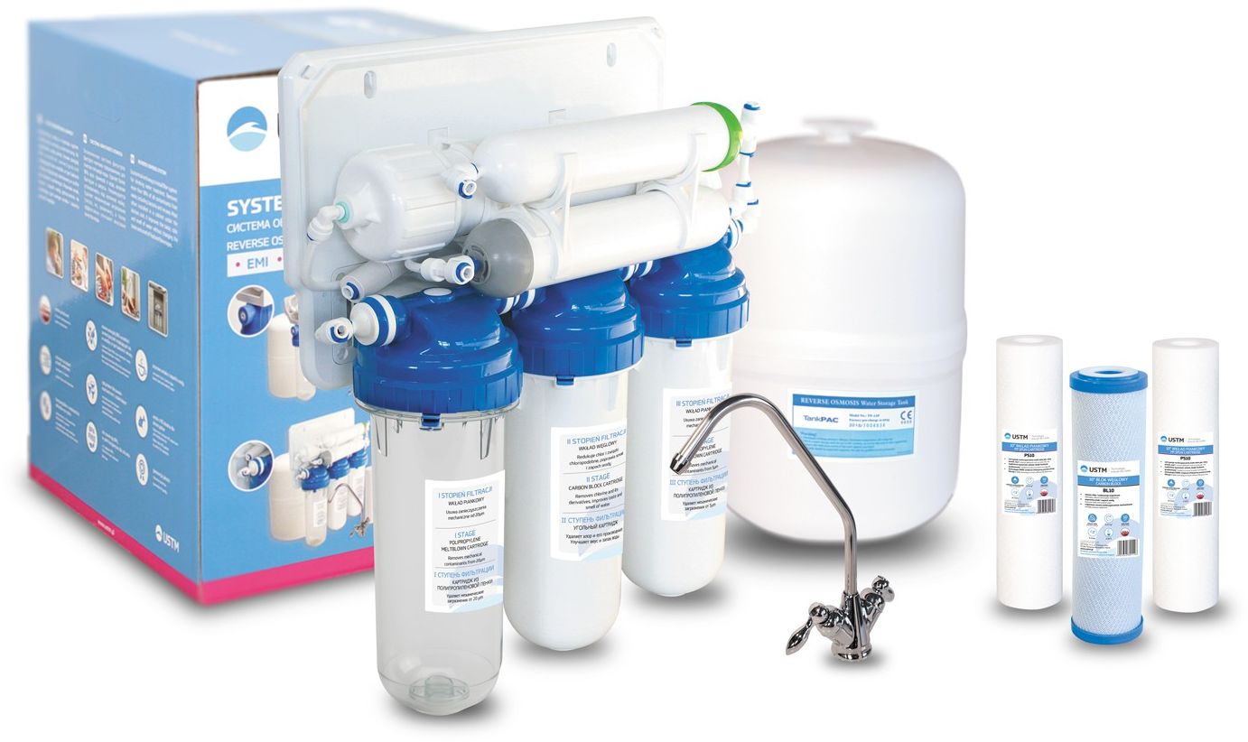 USTM RO6 completo per filtrazione a osmosi inversa RO6WFU