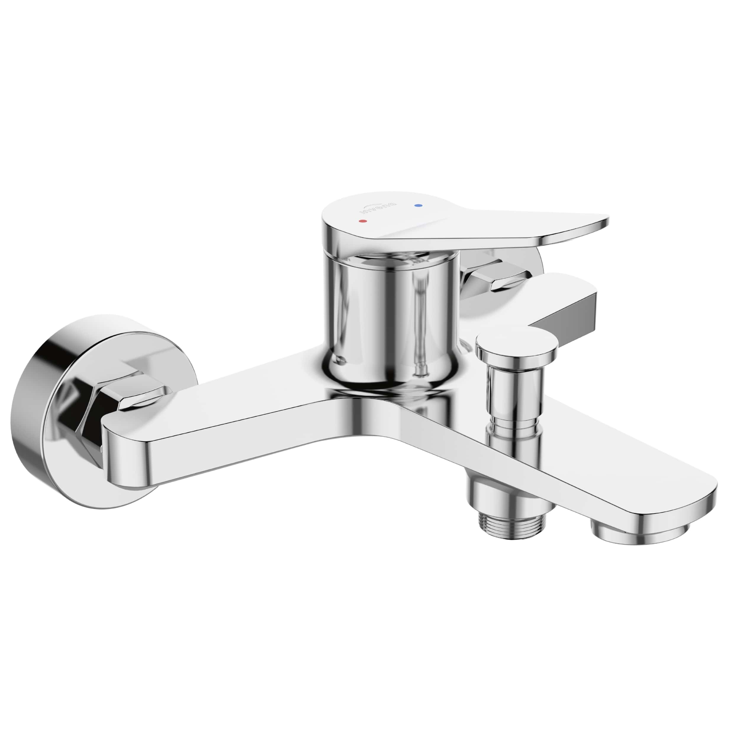 Invena Alonia rubinetto per vasca e doccia a parete cromo BW-70-001