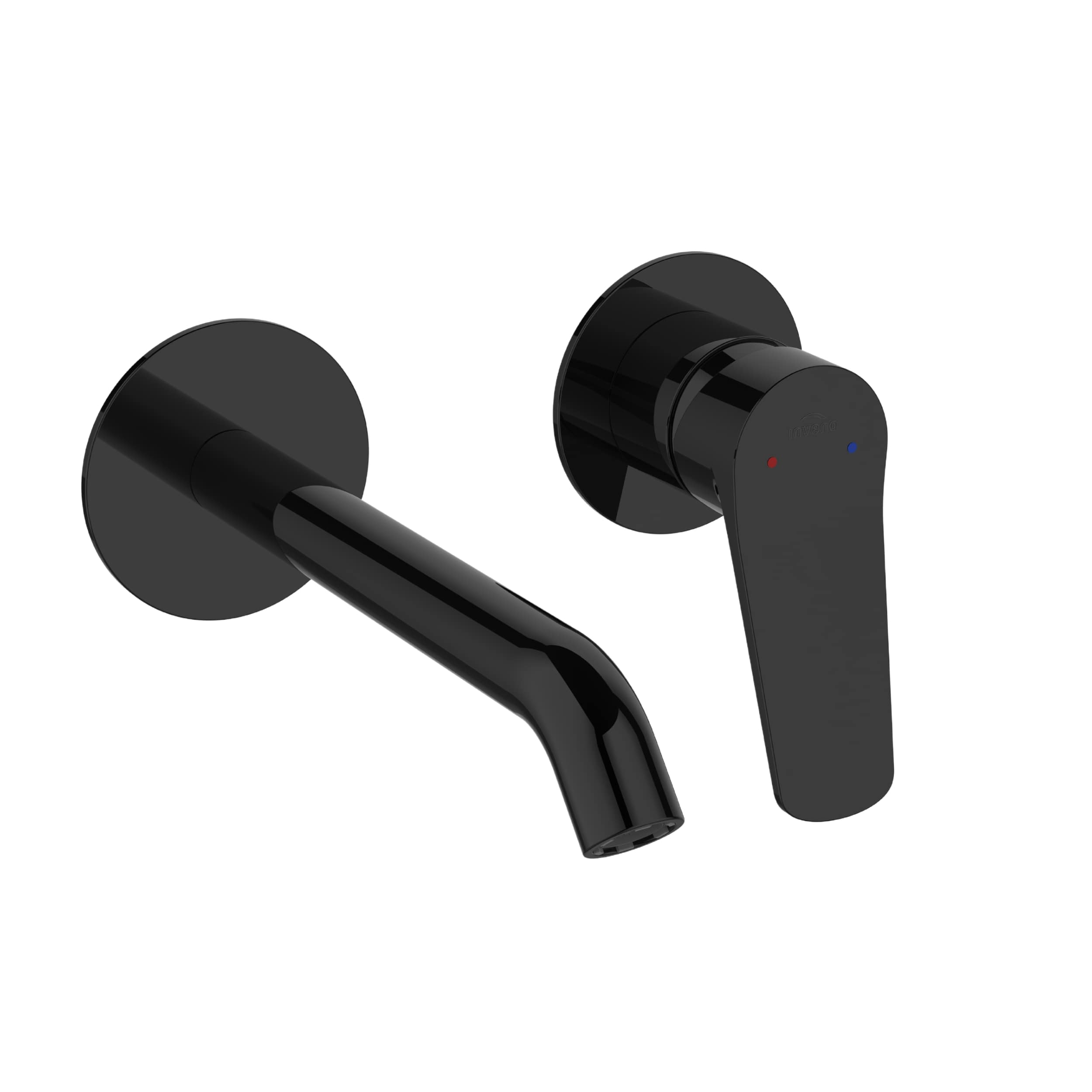 Invena Alonia rubinetto per lavabo da incasso nero BP-70-U04