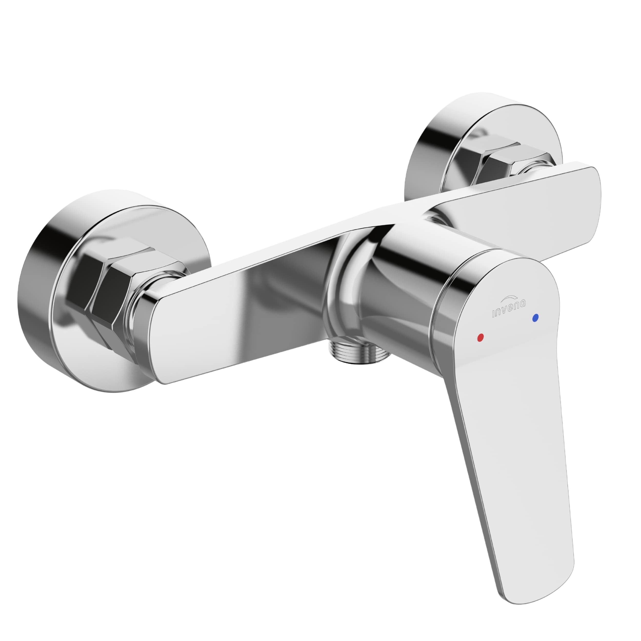 Invena Alonia rubinetto per doccia a parete cromo BN-70-001