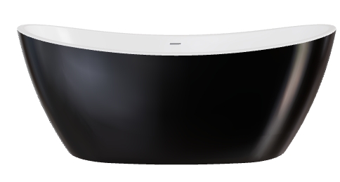 Besco Ayla vasca da bagno freestanding 170x80 cm ovale bicolore #WAS-170ABBI