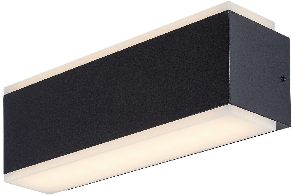 Rabalux Mataro lampada da parete per esterni 1x12 W nero 77114