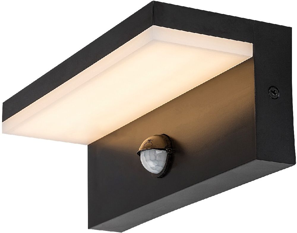 Rabalux Zaragoza lampada da parete per esterni 1x9 W nero 77115