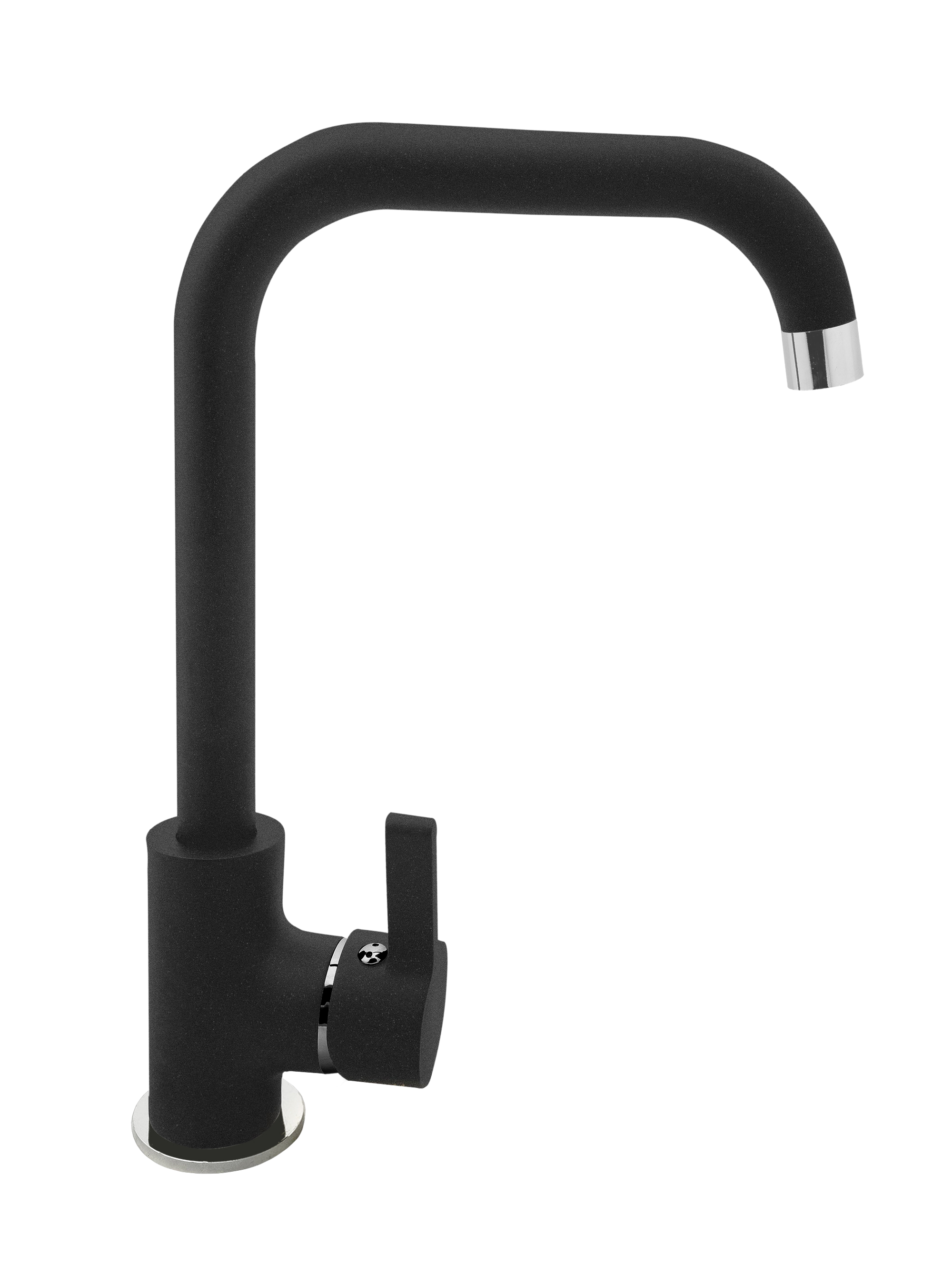Pyramis SIlvio rubinetto da cucina verticale nero 090935801