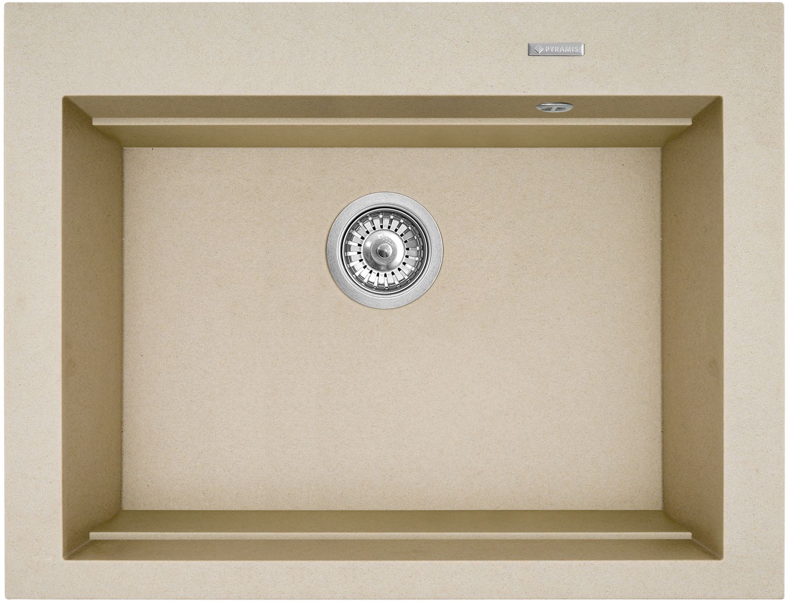 Pyramis Siros lavello in granito 67x51.5 cm beige 070094101