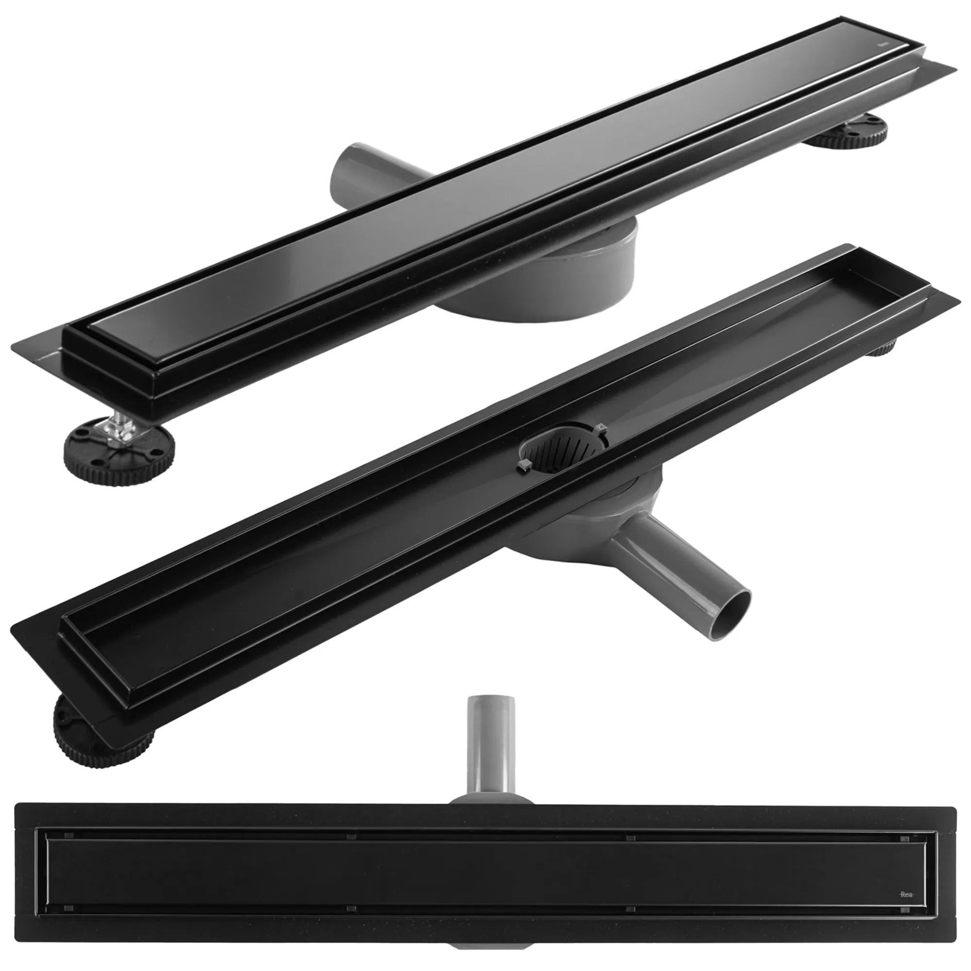 Rea Neox Pro canalina lineare 80 cm nero REA-G7803