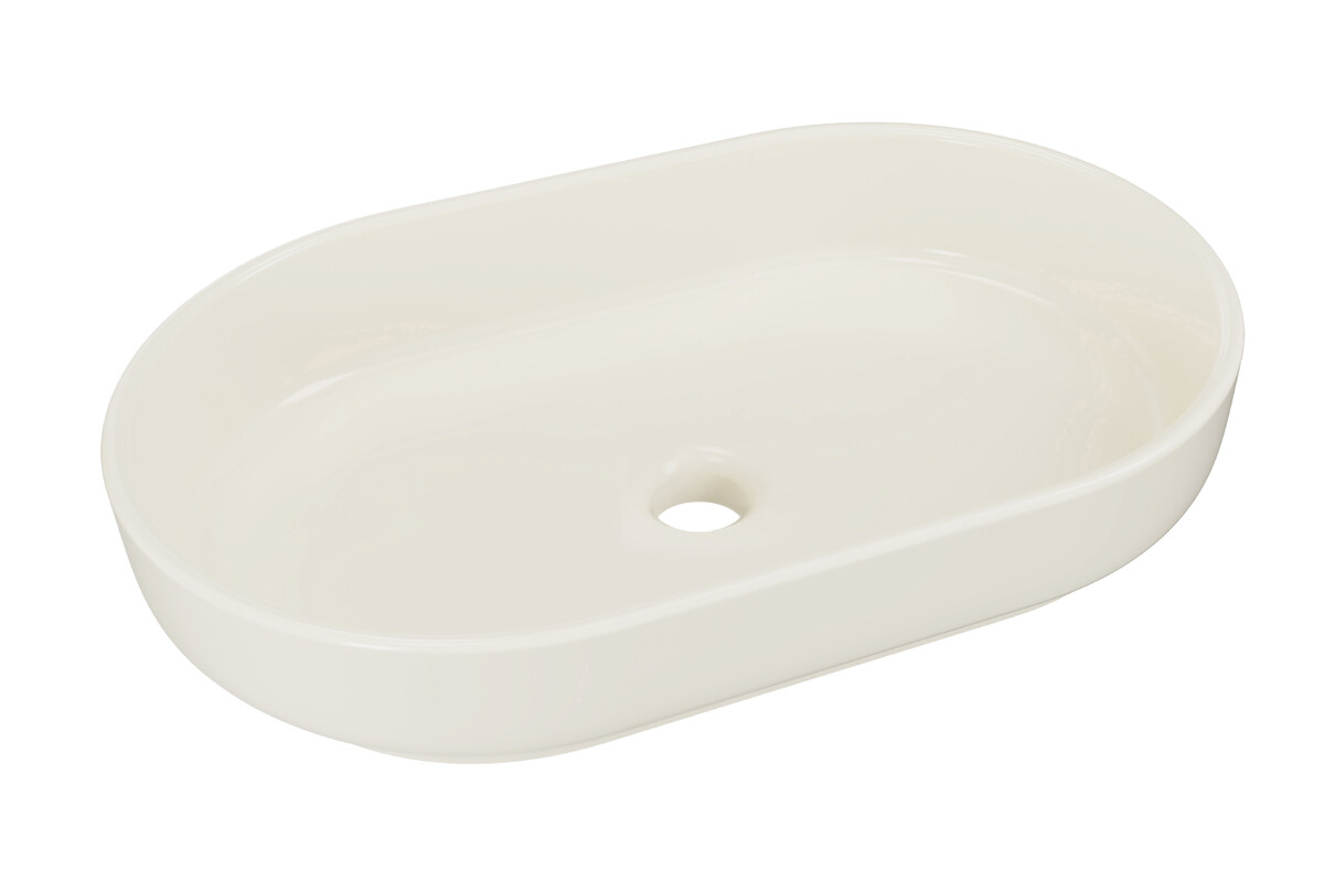 Comad River 2 lavabo 55x35 cm ovale da appoggio marrone/beige RIVER 2 IVORY MATT UN 55 ( E-6594 )