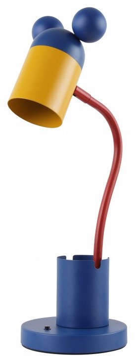GTV Mouse lampada da scrivania 1x25 W blu-giallo LB-MOUS-27-DEC