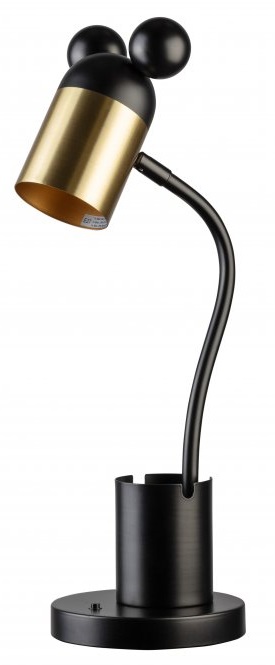 GTV Mouse lampada da scrivania 1x25 W nero-oro LB-MOUS-11-DEC