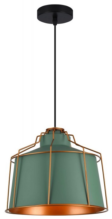 GTV Goa lampada sospesa 1x40 W verde OS-GOA-26-DEC