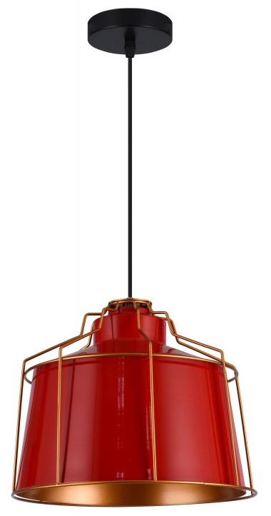 GTV Goa lampada sospesa 1x40 W rosso OS-GOA-20-DEC