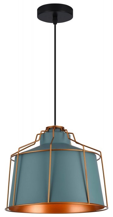 GTV Goa lampada sospesa 1x40 W blu OS-GOA-25-DEC