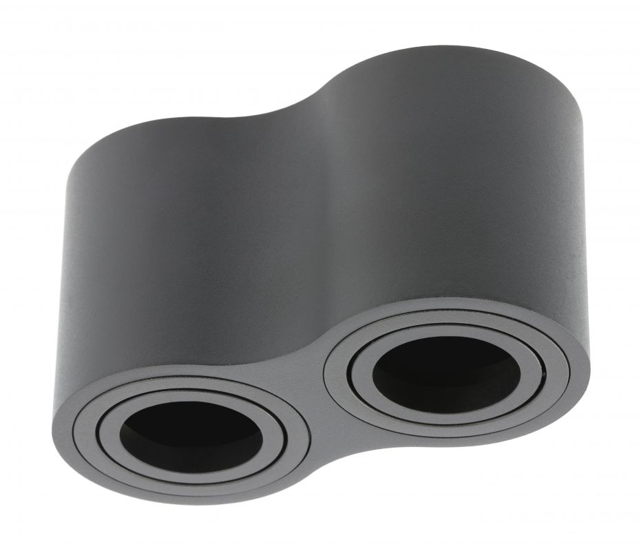 GTV Aveiro lampada da soffitto 2x20 W nero OS-AVB80160OK2-00