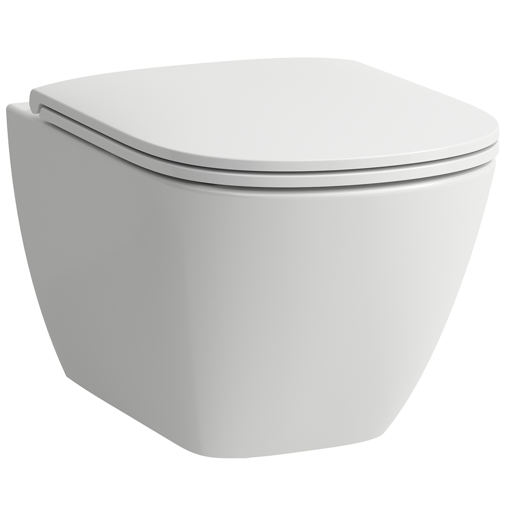 Laufen Lua vaso wc con copriwater a discesa lenta sospeso senza brida con scarico a vortice bianco H8660820000001