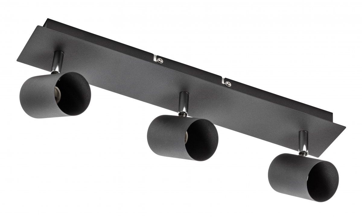 GTV Veneto lampada da soffitto 3x20 W nero OS-VEN20WO3-10
