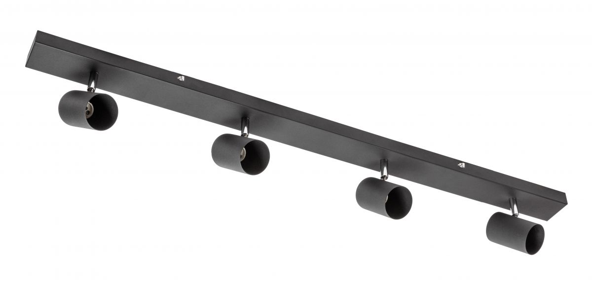 GTV Veneto lampada da soffitto 4x20 W nero OS-VEN20WO4-10