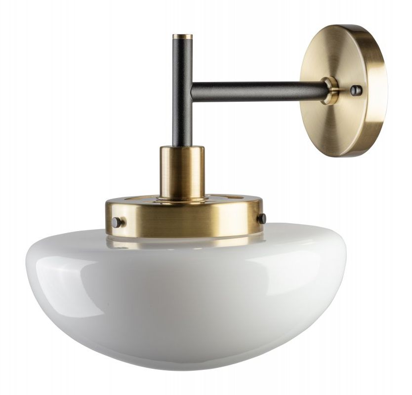 GTV Lamia lampada da parete 1x40 W nero-oro OS-LAM2-11-DEC