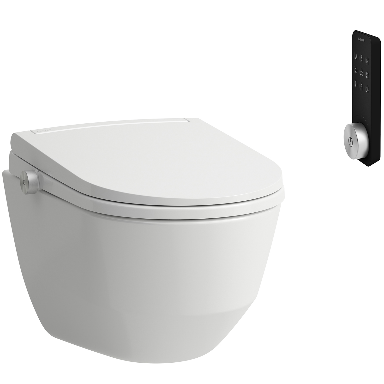 Laufen Cleanet Pro vaso con sedile bidet e manopola di comando sospeso senza brida bianco H600890000S002