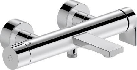 Duravit Tulum rubinetto per vasca e doccia a parete cromo TU5230000010