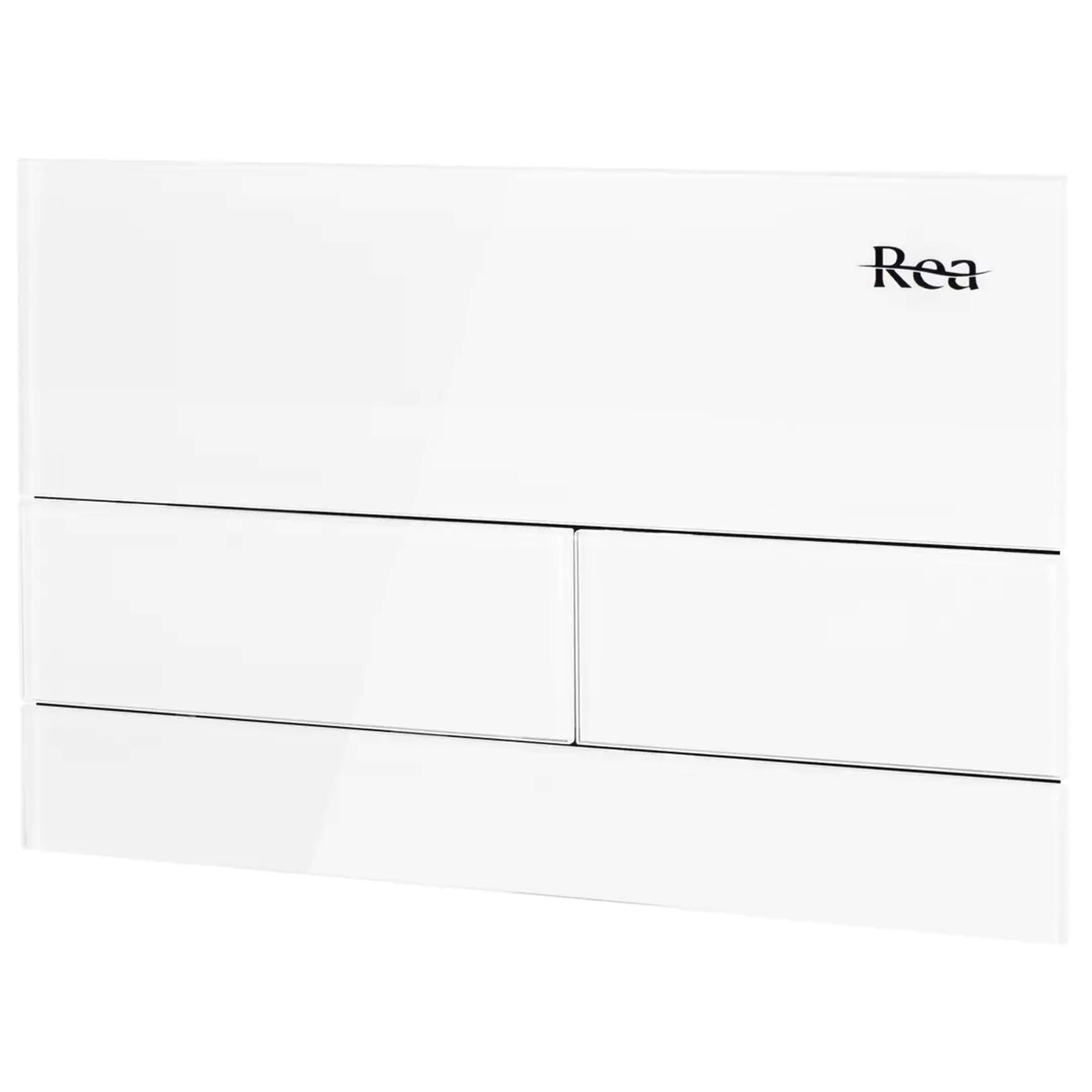 Rea T Steel placca di comando per WC bianco REA-E0052